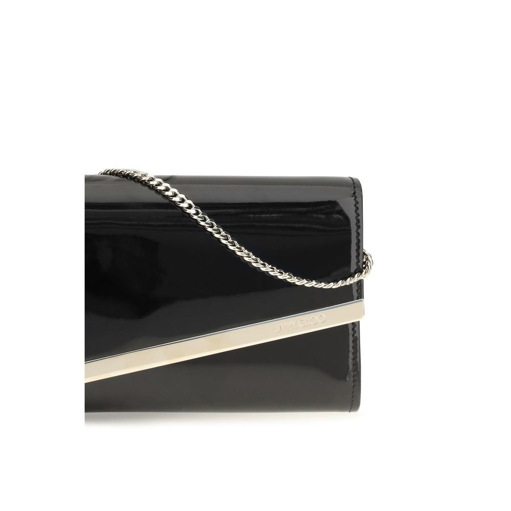 2026 New Arrival Jimmy Choo Black Calf Leather Bos Taurus Wallet