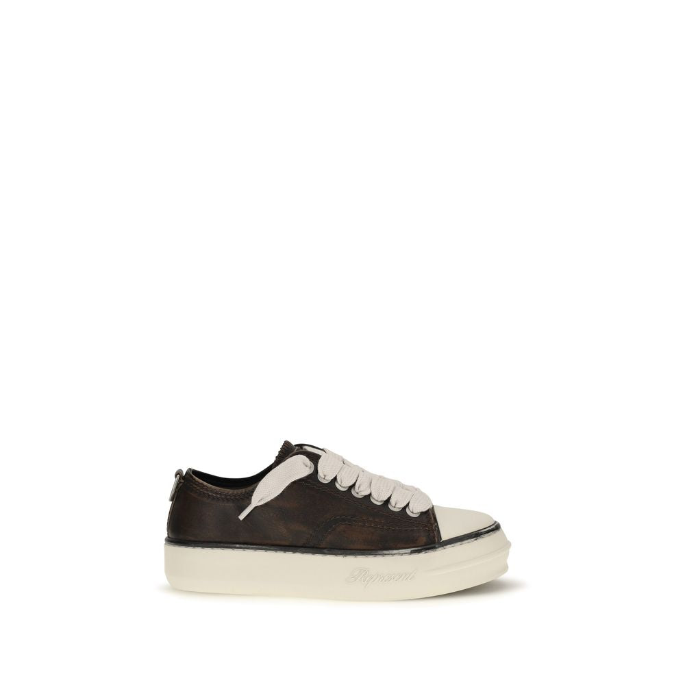 2026 New Arrival Represent Brown Calf Leather Bos Taurus Chunky Sneakers