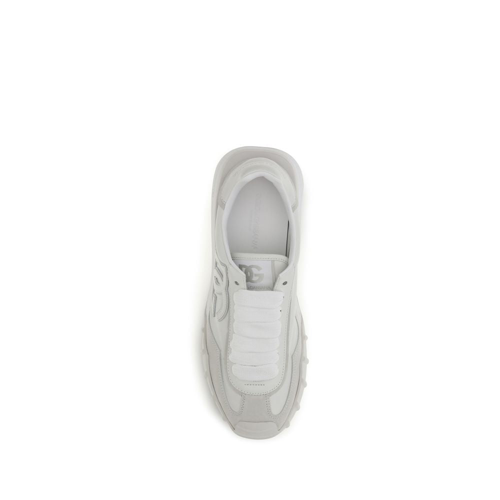 2026 New Arrival Dolce & Gabbana White Calf Leather Bos Taurus Athletic Sneakers