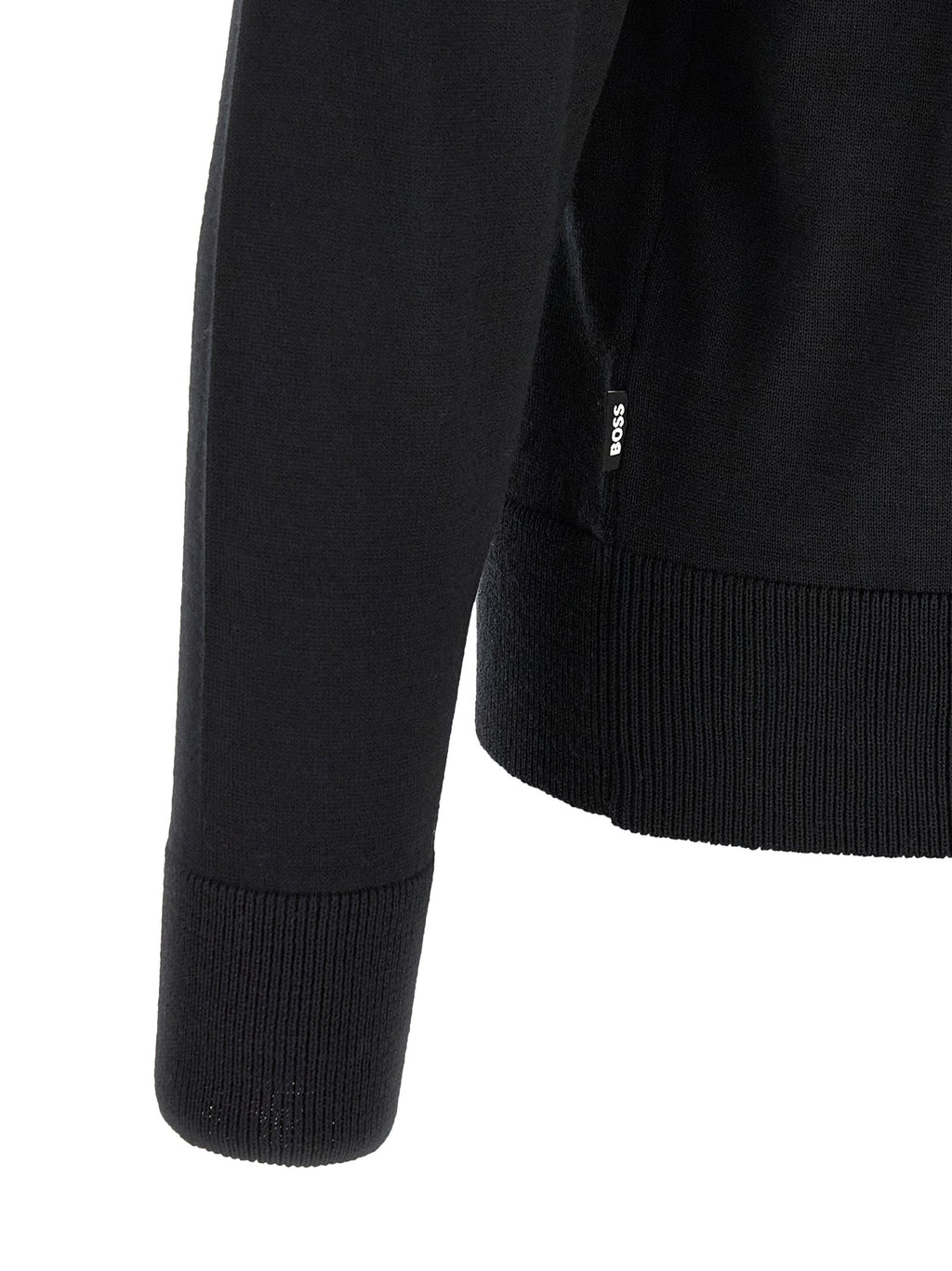 2026 New Arrival Hugo Boss Black Virgin Wool Cardigan