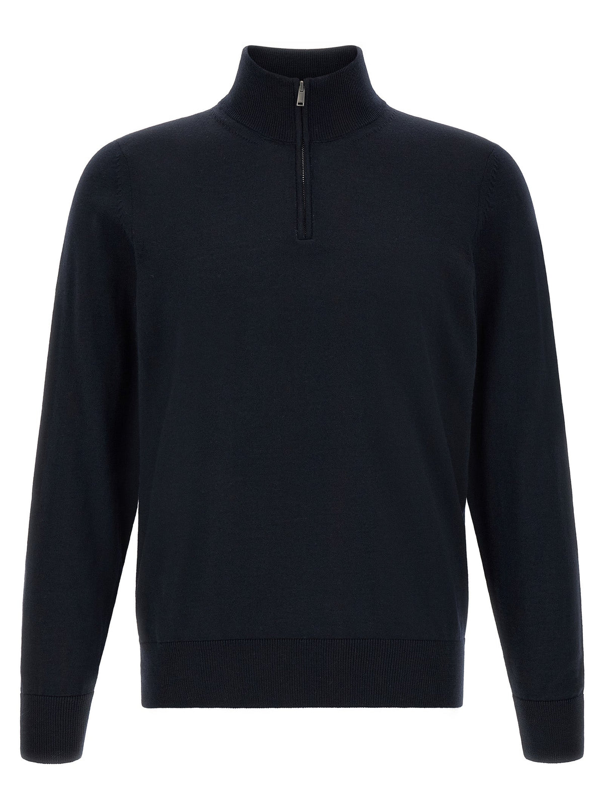 2026 New Arrival Hugo Boss Blue Virgin Wool Cardigan