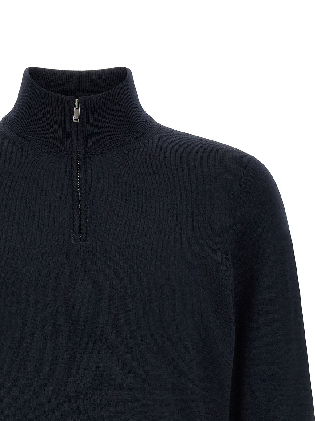 2026 New Arrival Hugo Boss Blue Virgin Wool Cardigan