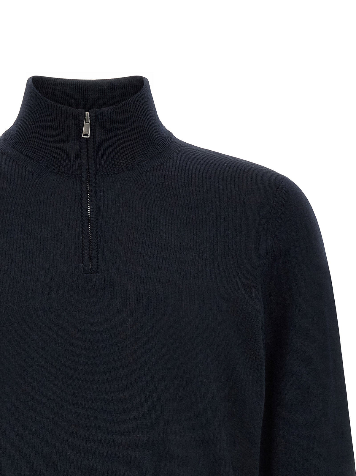 2026 New Arrival Hugo Boss Blue Virgin Wool Cardigan