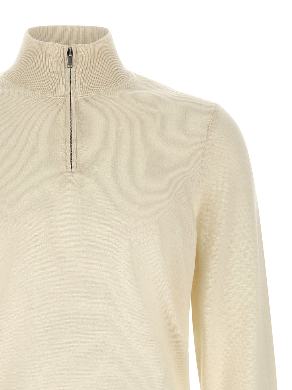 2026 New Arrival Hugo Boss Beige Virgin Wool Cardigan