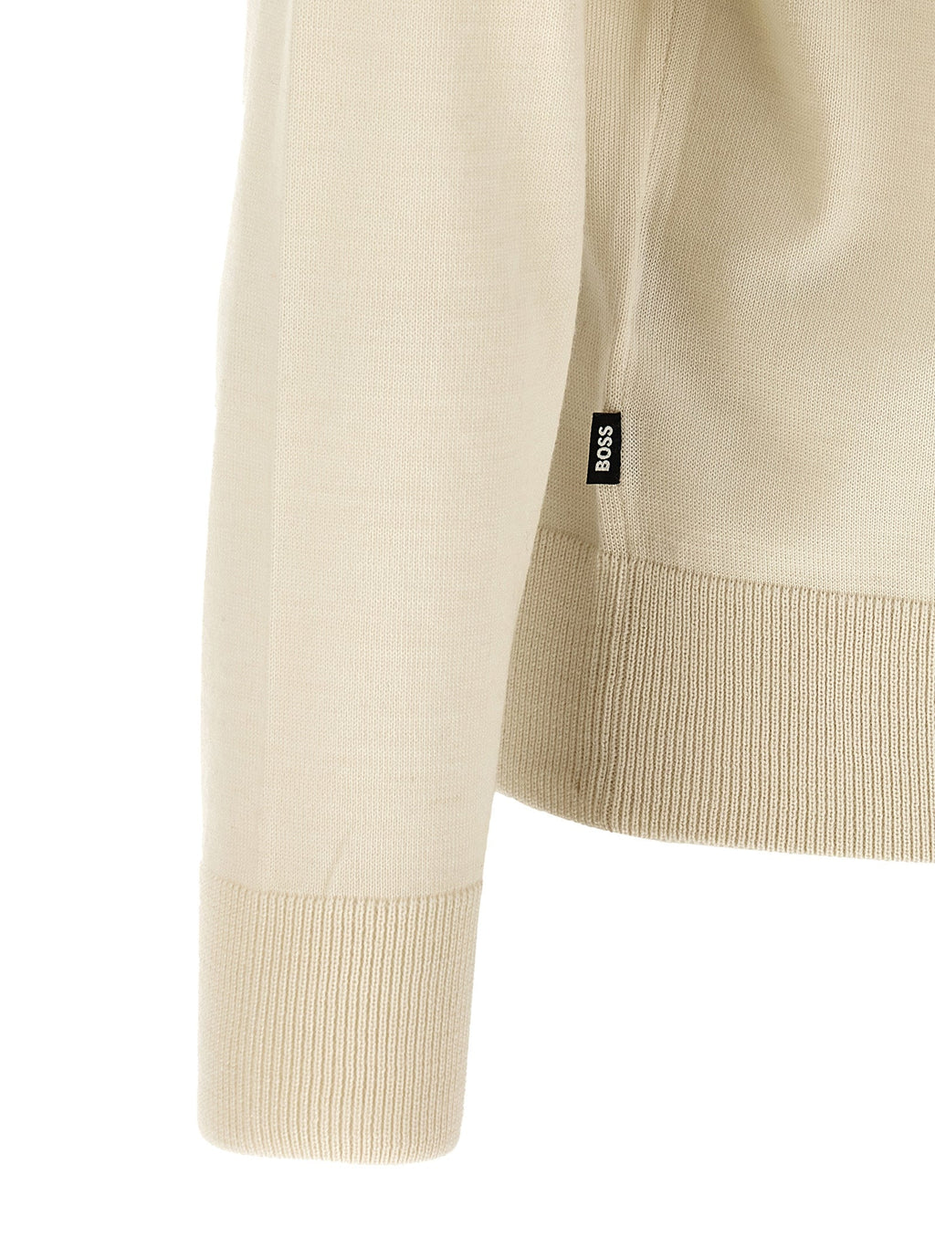2026 New Arrival Hugo Boss Beige Virgin Wool Cardigan