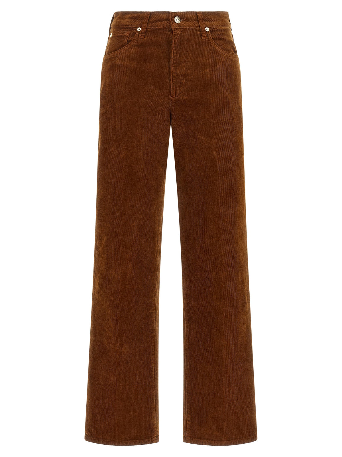 2026 New Arrival 7 For All Mankind Brown Cotton Casual Pants
