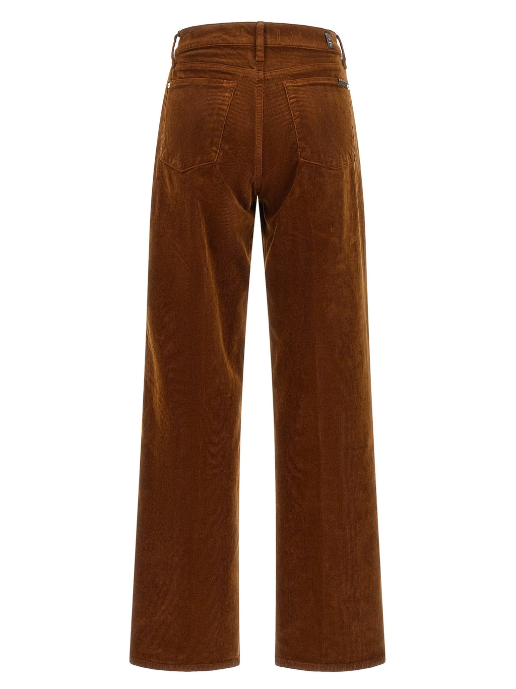 2026 New Arrival 7 For All Mankind Brown Cotton Casual Pants