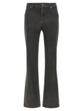 2026 New Arrival 7 For All Mankind Gray Cotton Straight-Leg Jeans