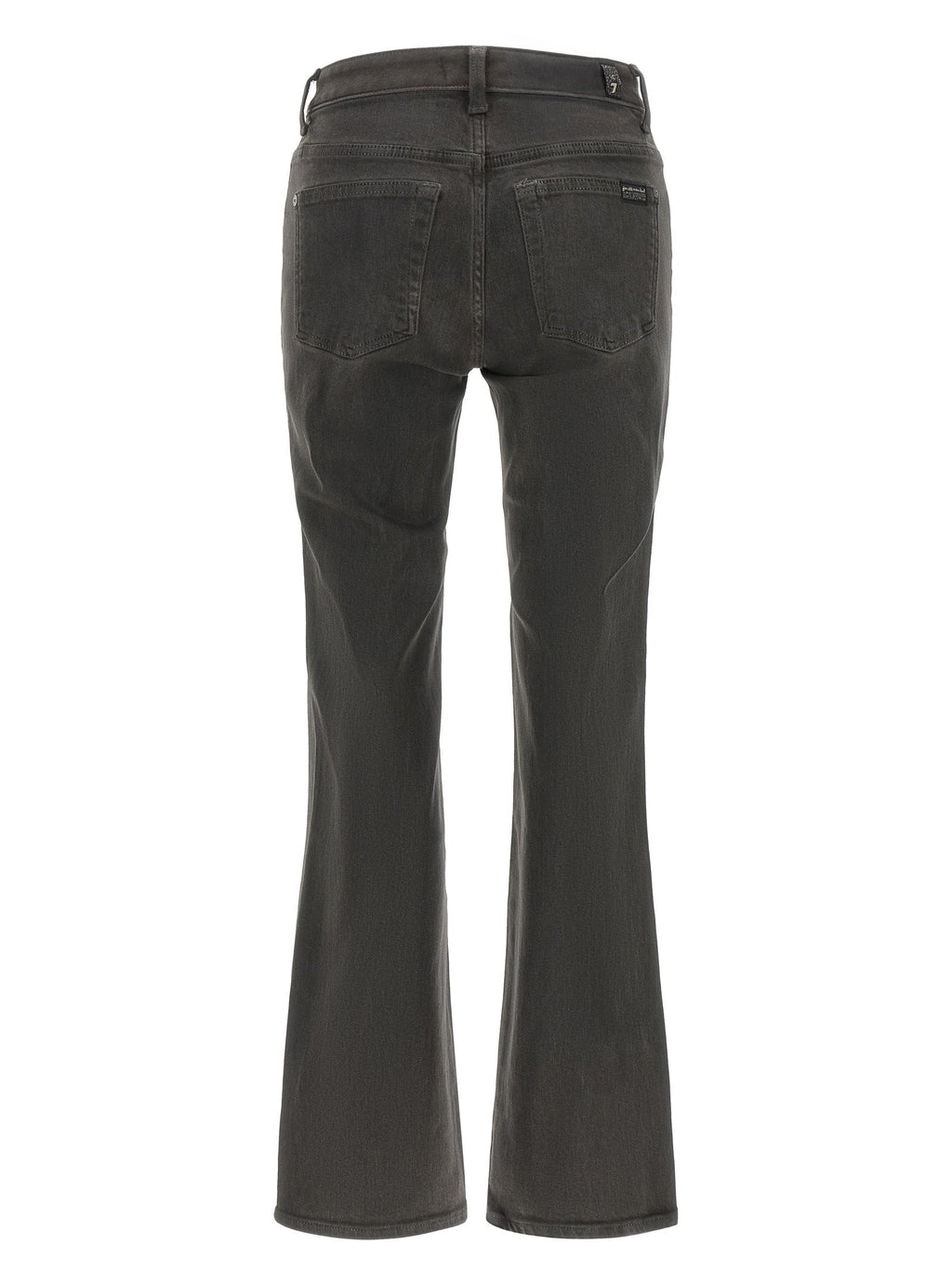 2026 New Arrival 7 For All Mankind Gray Cotton Straight-Leg Jeans