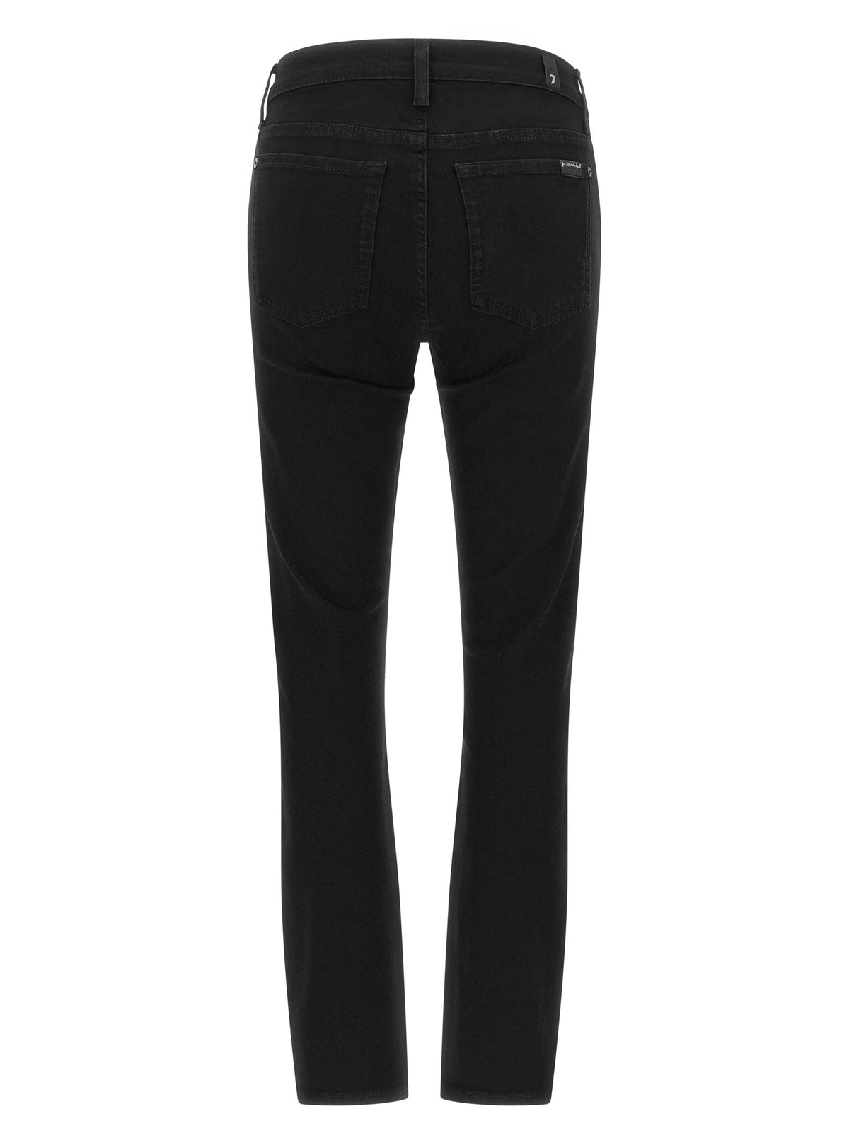 2026 New Arrival 7 For All Mankind Black Cotton Skinny Jeans