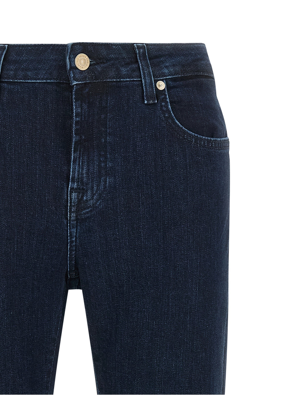 2026 New Arrival 7 For All Mankind Blue Cotton Bootcut Jeans