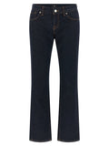 2026 New Arrival 7 For All Mankind Blue Cotton Bootcut Jeans