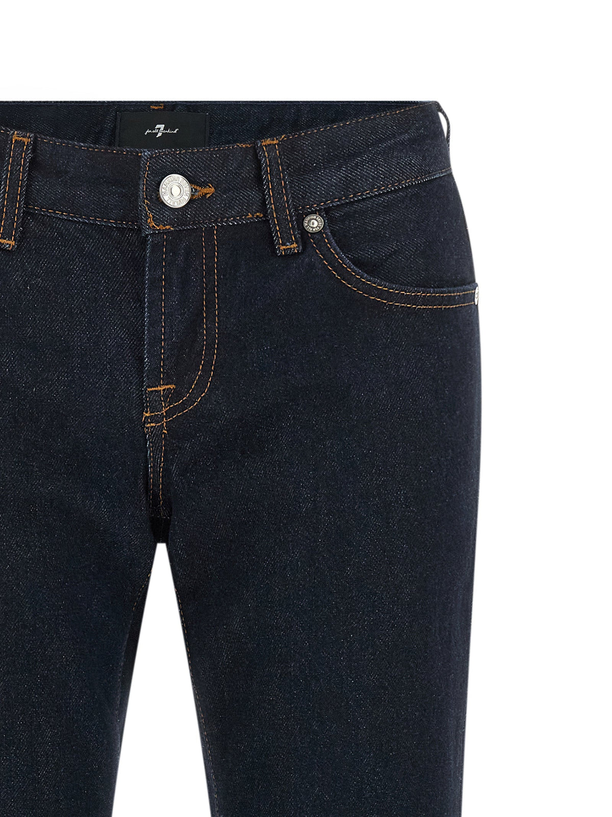 2026 New Arrival 7 For All Mankind Blue Cotton Bootcut Jeans