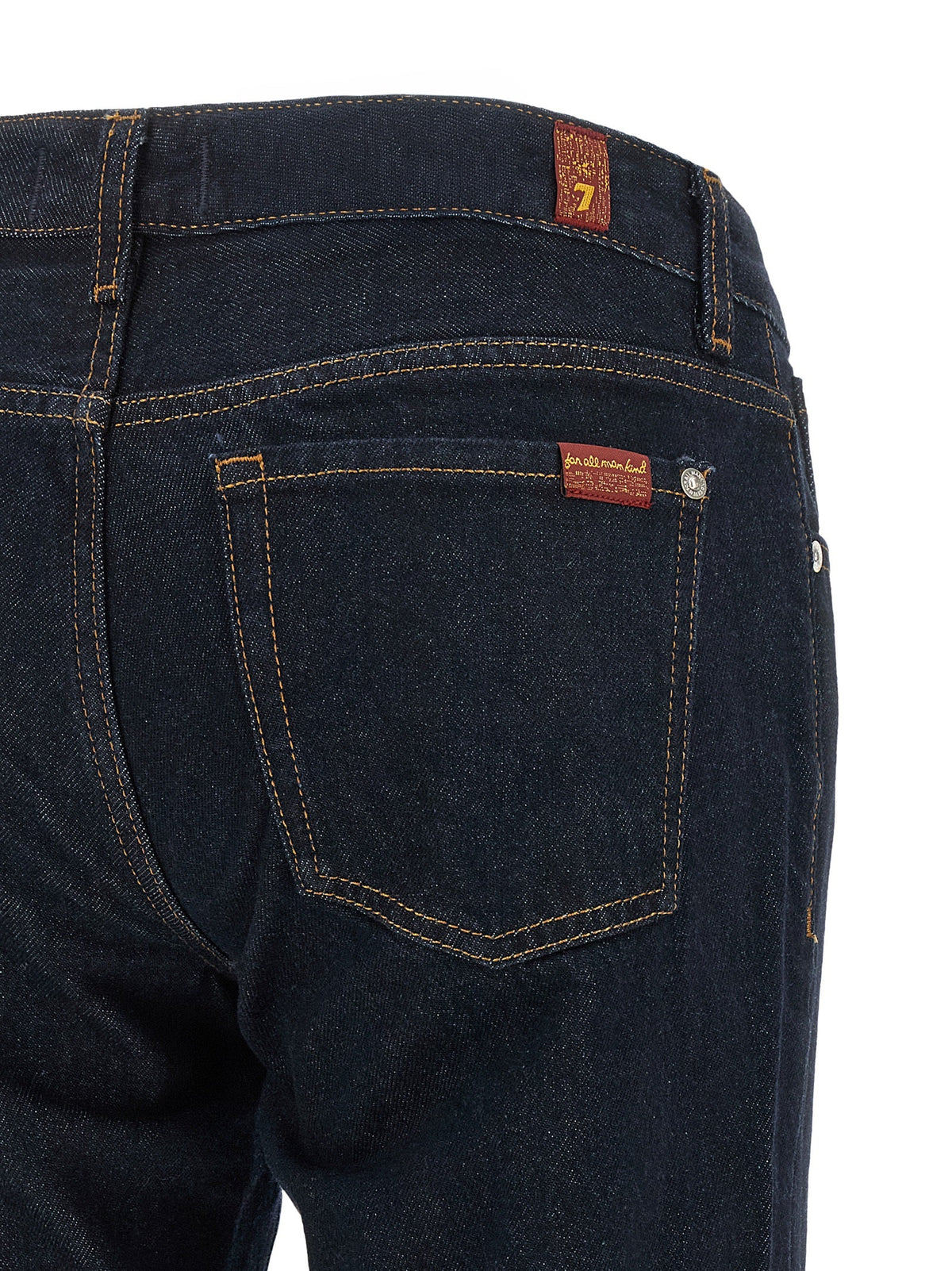 2026 New Arrival 7 For All Mankind Blue Cotton Bootcut Jeans