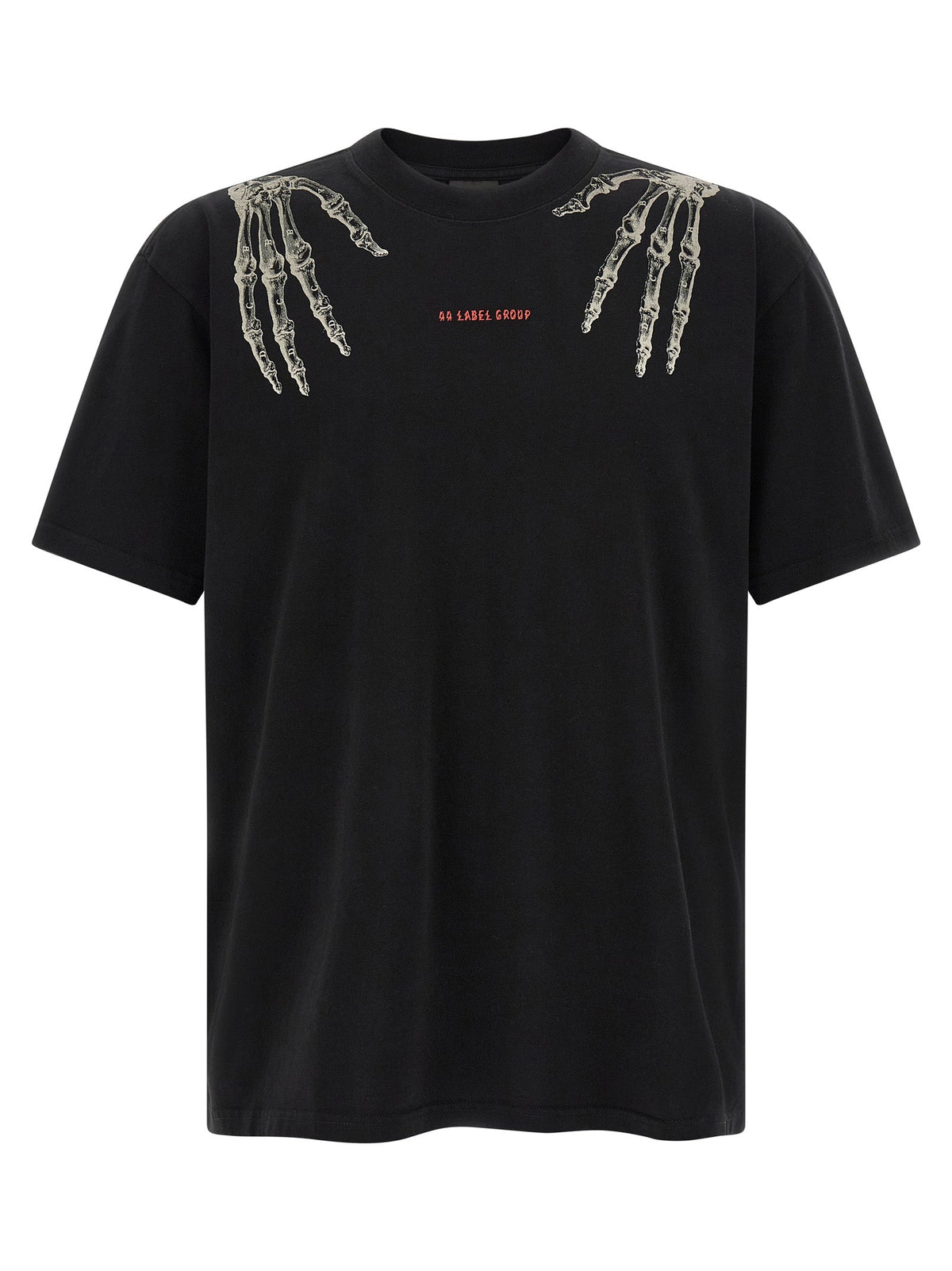 2026 New Arrival 44 Label Group Black Cotton T-Shirt