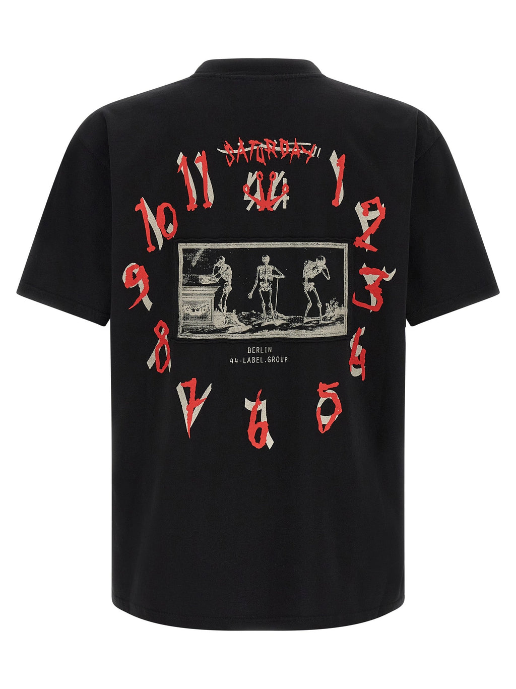 2026 New Arrival 44 Label Group Black Cotton T-Shirt