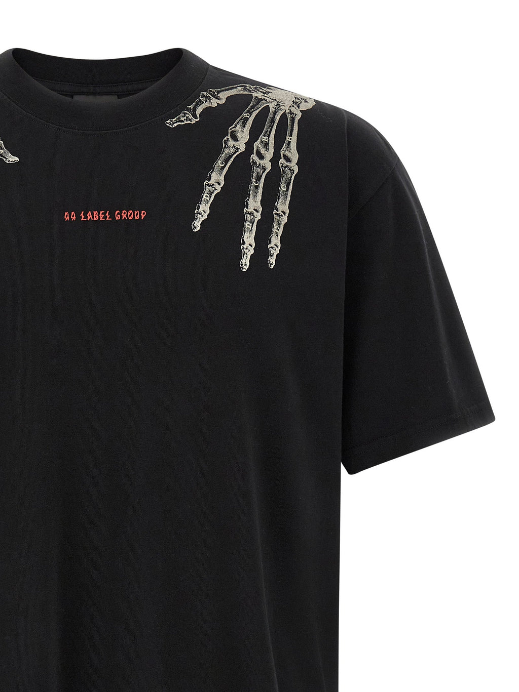 2026 New Arrival 44 Label Group Black Cotton T-Shirt