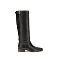 2026 New Arrival Prada Black Calf Leather Bos Taurus Ankle Boots