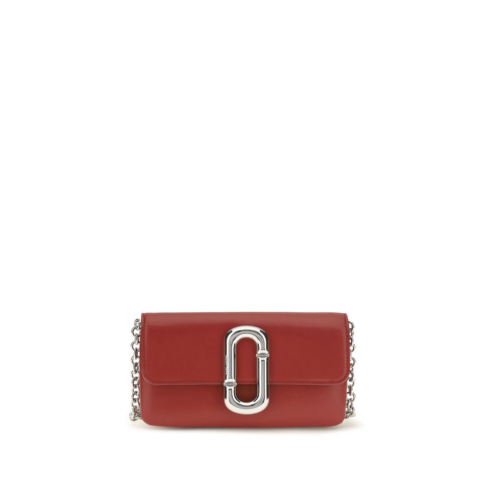 2026 New Arrival Marc Jacobs Red Calf Leather Bos Taurus Shoulder Bag
