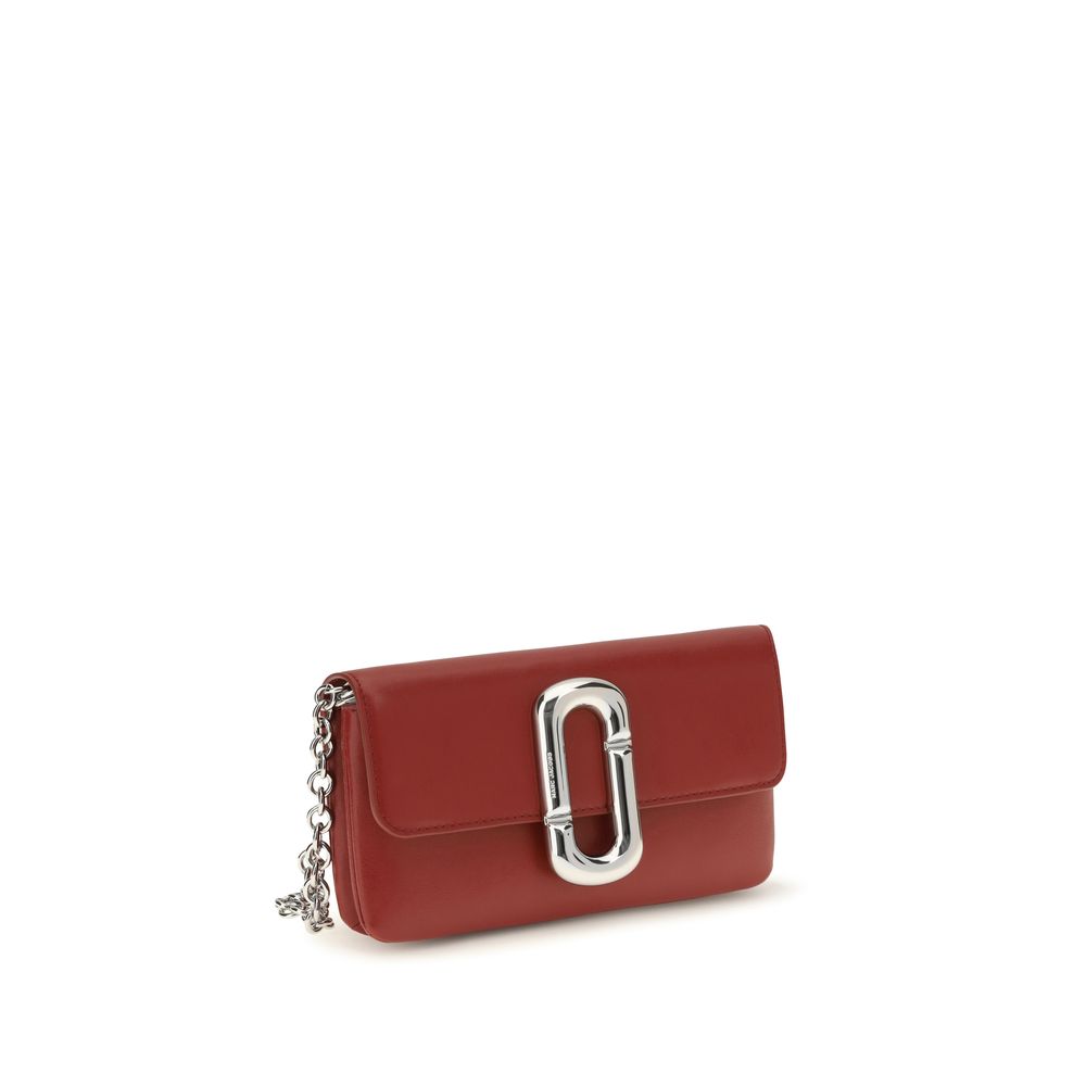 2026 New Arrival Marc Jacobs Red Calf Leather Bos Taurus Shoulder Bag