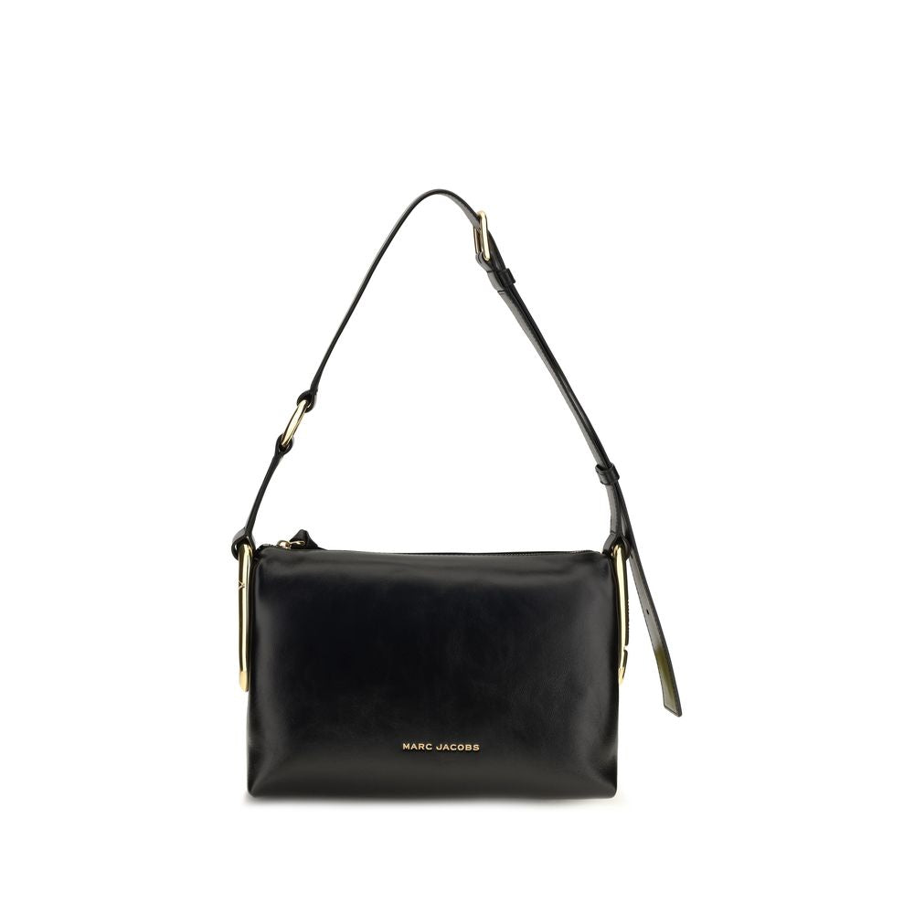 2026 New Arrival Marc Jacobs Black Calf Leather Bos Taurus Shoulder Bag
