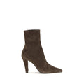 2026 New Arrival Saint Laurent Brown Calf Leather Bos Taurus Ankle Boots