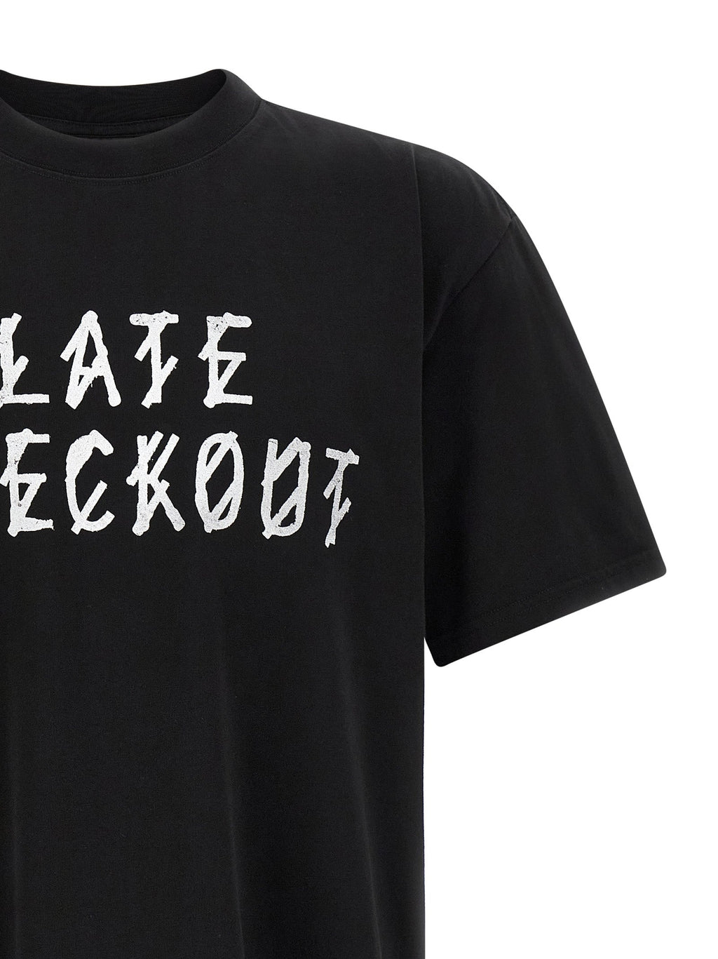 2026 New Arrival 44 Label Group Black Cotton T-Shirt