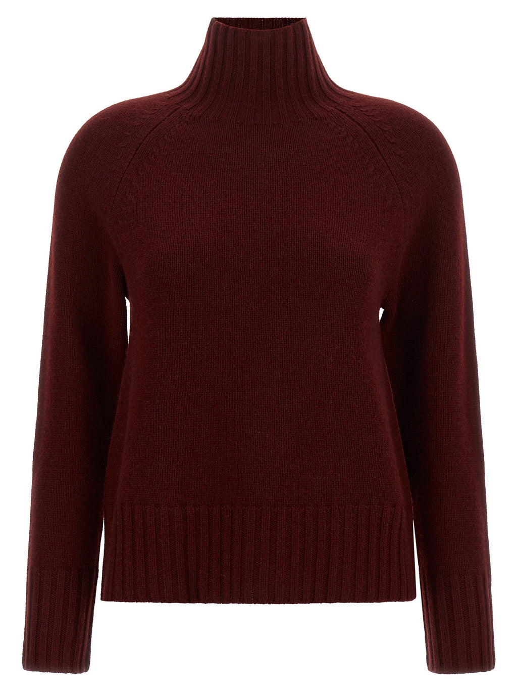 2026 New Arrival 'S Max Mara Bordeaux Wool Cardigan
