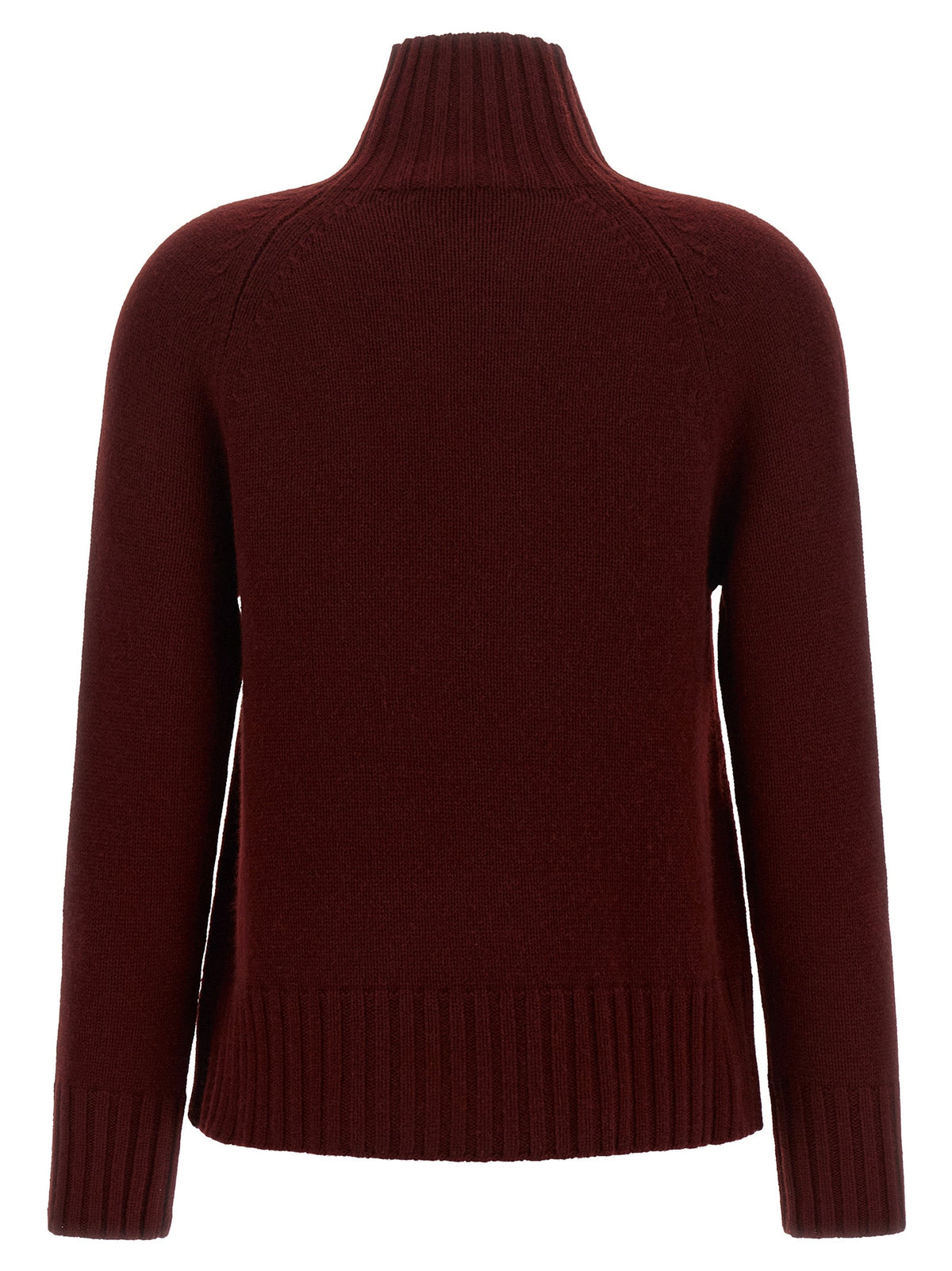 2026 New Arrival 'S Max Mara Bordeaux Wool Cardigan