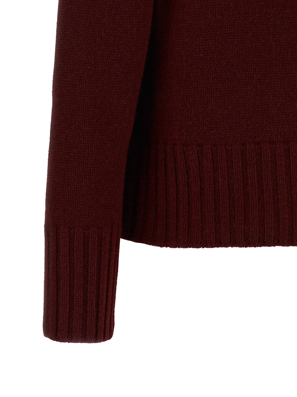 2026 New Arrival 'S Max Mara Bordeaux Wool Cardigan