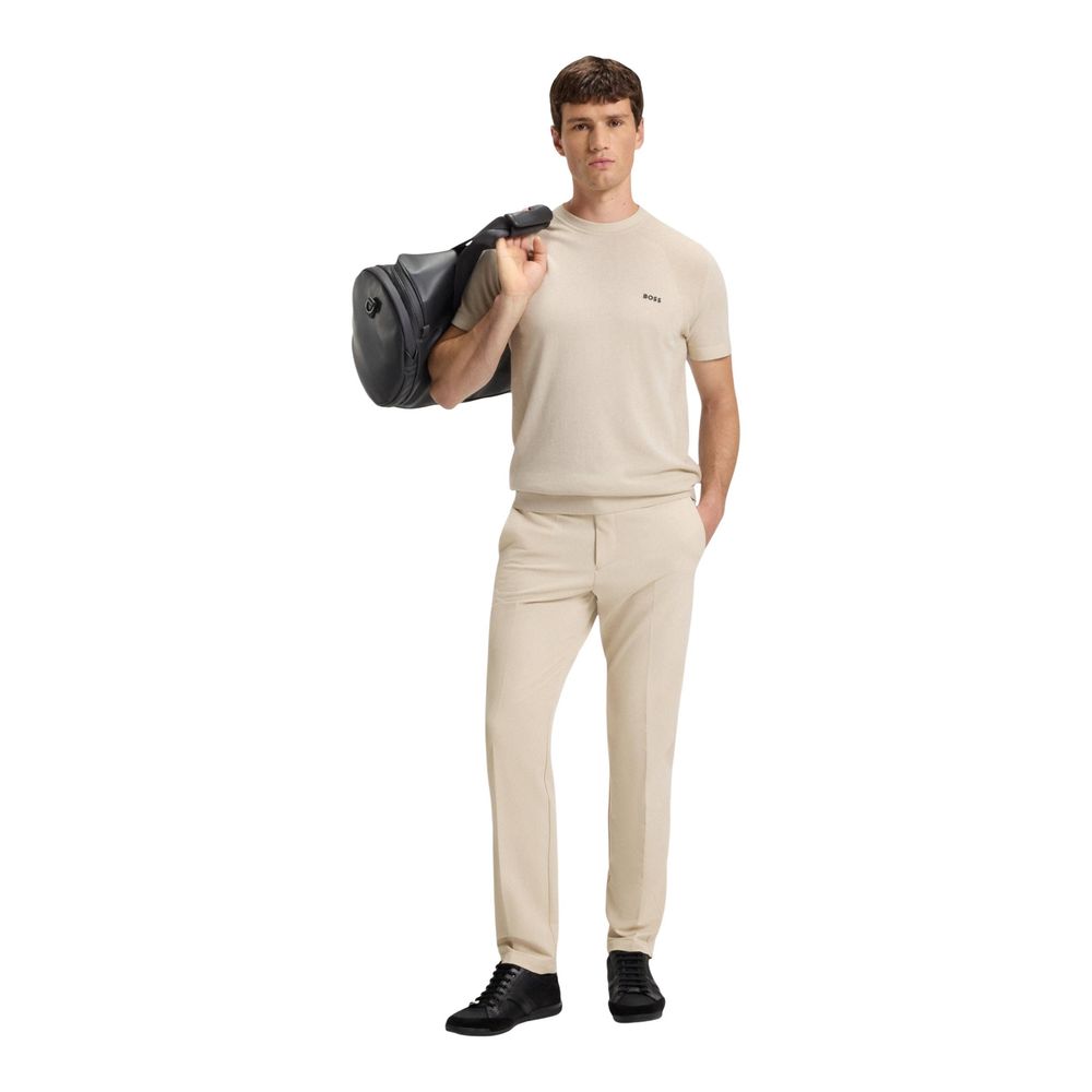 2026 New Arrival Hugo Boss Beige Polyester Skinny Pants