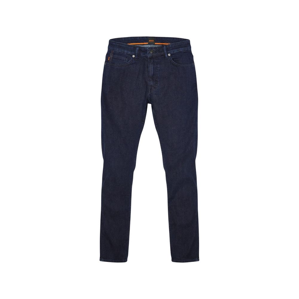 2026 New Arrival Hugo Boss Blue Cotton Skinny Jeans