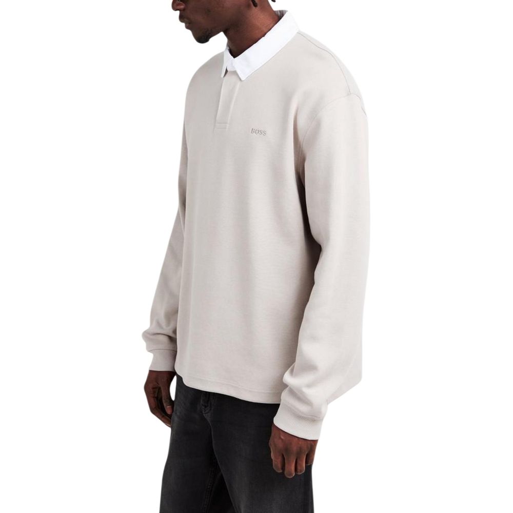 2026 New Arrival Hugo Boss Gray Cotton Polo Shirt