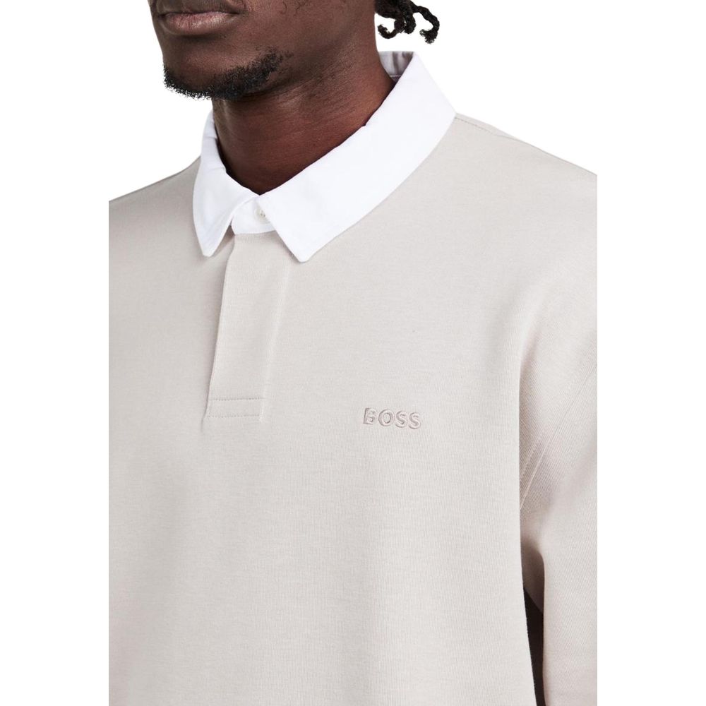 2026 New Arrival Hugo Boss Gray Cotton Polo Shirt