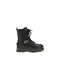 2026 New Arrival PINKO Black Calf Leather Bos Taurus Lace-Up Boots