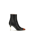 2026 New Arrival Valentino Garavani Black Calf Leather Bos Taurus Ankle Boots