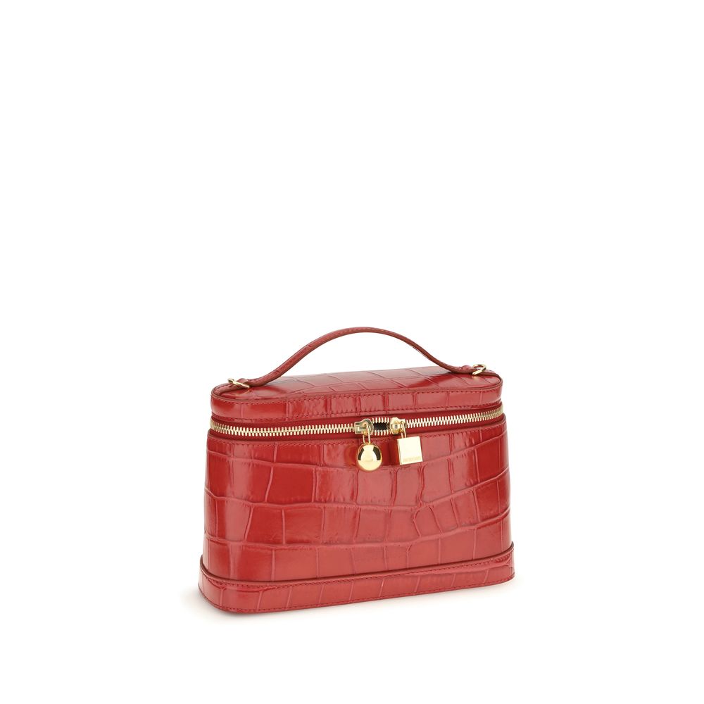 2026 New Arrival Jacquemus Red Calf Leather Bos Taurus Shoulder Bag
