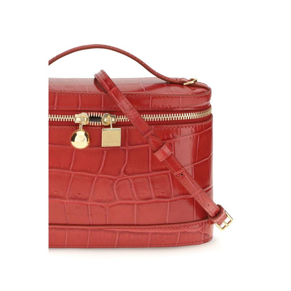2026 New Arrival Jacquemus Red Calf Leather Bos Taurus Shoulder Bag