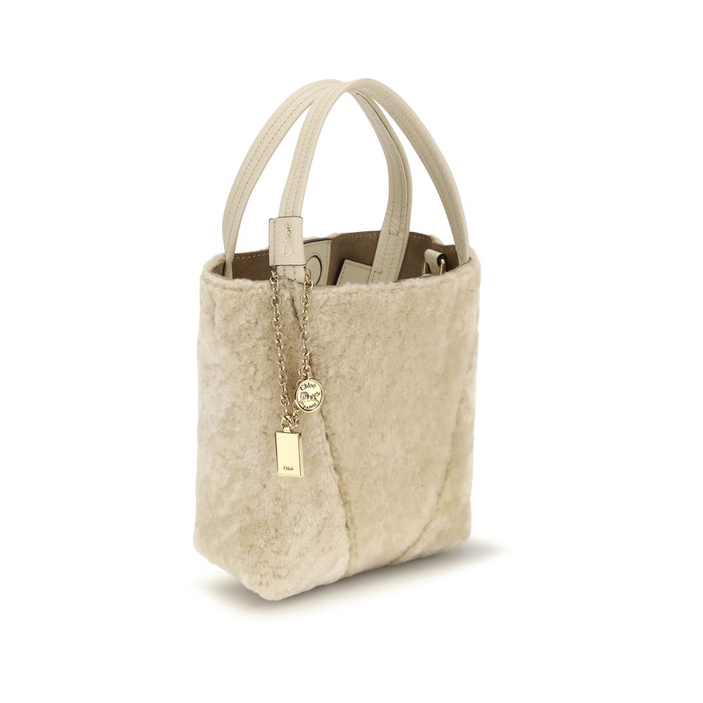 2026 New Arrival Chloé Beige Calf Leather Bos Taurus Shoulder Bag
