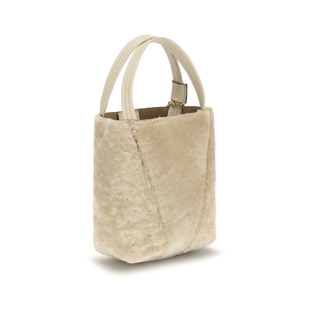 2026 New Arrival Chloé Beige Calf Leather Bos Taurus Shoulder Bag