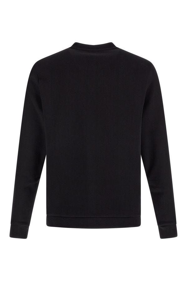 2026 New Arrival Hugo Boss Elegant Black Cotton Round Neck Sweatshirt