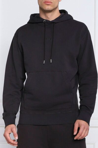 2026 New Arrival Hugo Boss Elegant Dark Blue Cotton Hooded Sweatshirt