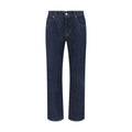 2026 New Arrival 7FOR Blue Cotton Straight-Leg Jeans