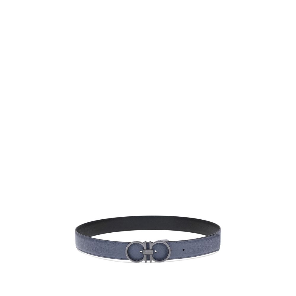 2026 New Arrival Ferragamo Blue Calf Leather Bos Taurus Regular Belt