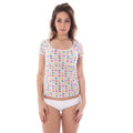 2026 New Arrival A-Style White Nylon Tops & T-Shirt