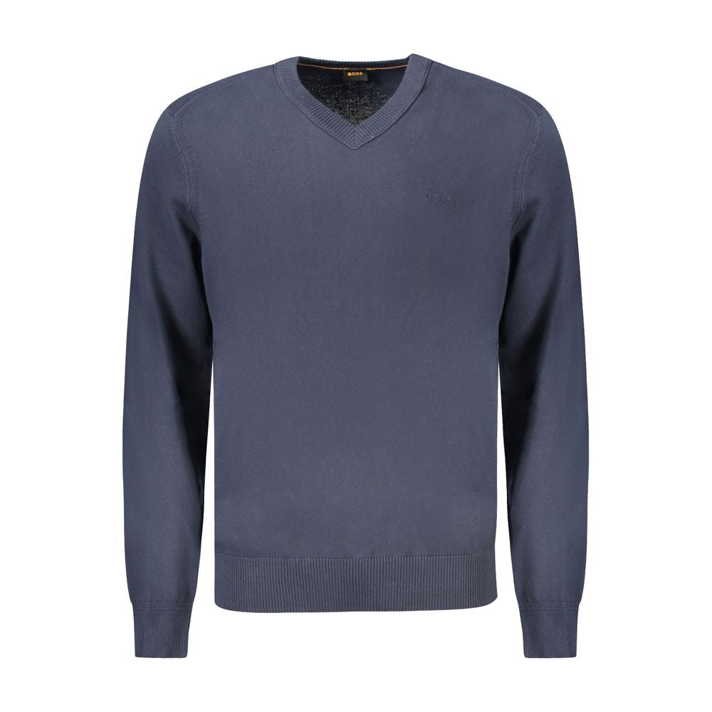 2026 New Arrival Hugo Boss Blue Cotton Sweater