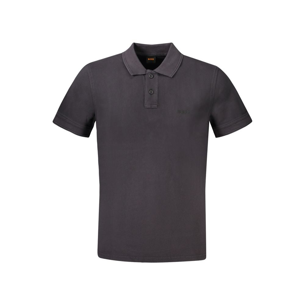 2026 New Arrival Hugo Boss Black Cotton Polo Shirt