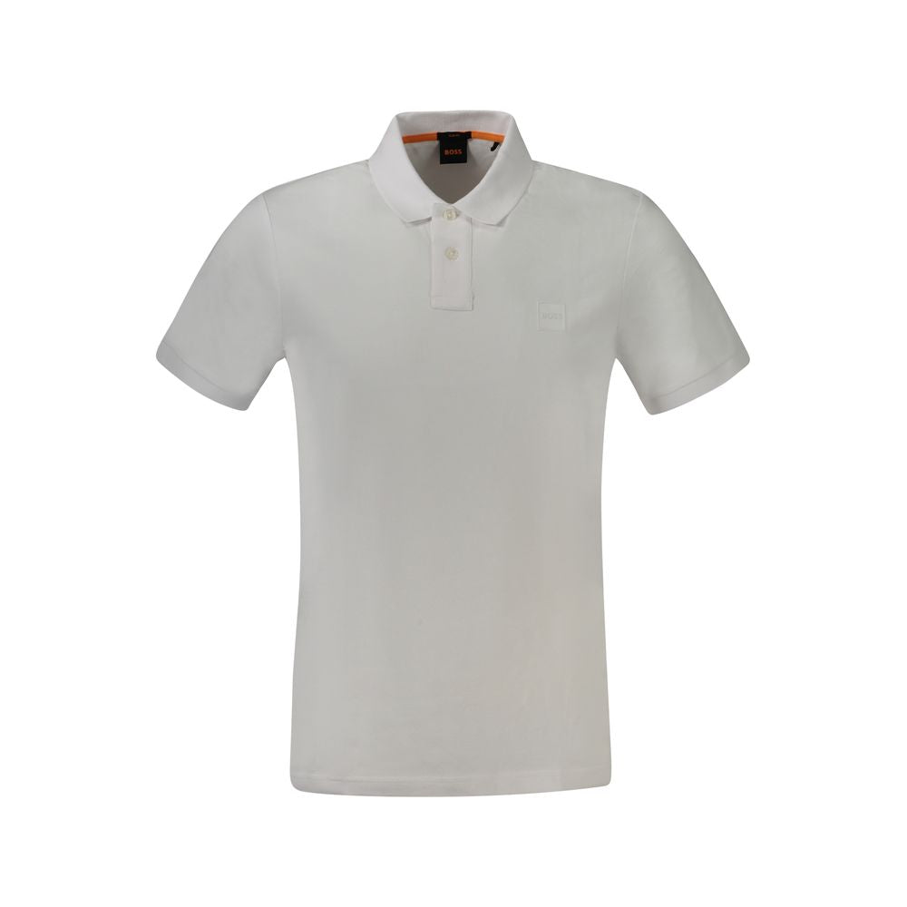 2026 New Arrival Hugo Boss White Cotton Polo Shirt