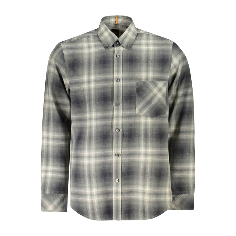 2026 New Arrival Hugo Boss Green Cotton Shirt