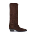 2026 New Arrival Proenza Schouler Brown Calf Leather Bos Taurus Ankle Boots